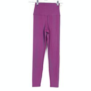 Beach Riot Sport High Rise Ayla Ribbed Leggings Womens Size Small Purple Pink
